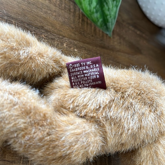 🧸 ty Brown stuffed Bear 8 inch plush 1993 Fully jointed Animal 🧸 - Picture 10 of 12